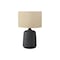 Monarch Specialties Lighting, 24 in.H, Table Lamp, Black Ceramic, Beige Shade, Contemporary I 9635 - alternate 4